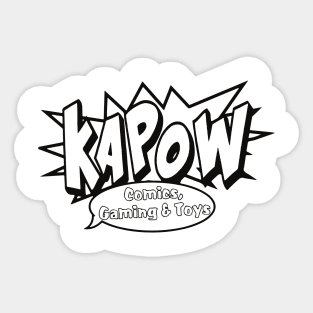 Kapow! Black Sticker